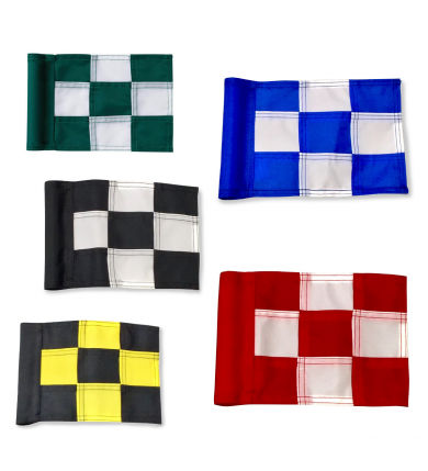 Flagga "Jr" Par Aide - Rutig Röd/vit 2