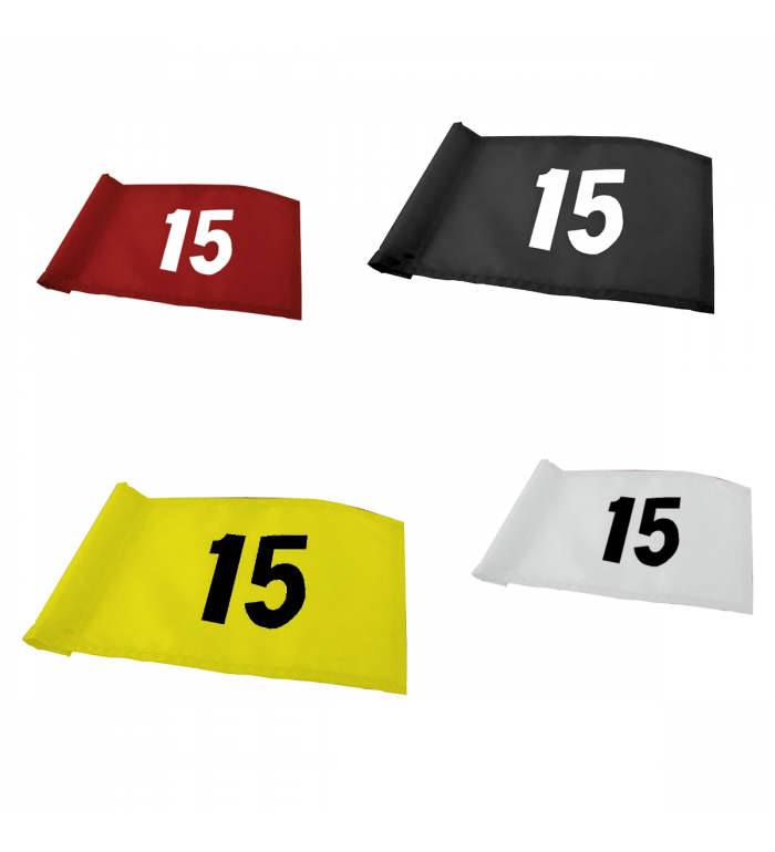 Flagga "Jr" SG - Numrerad 10-18 Röd