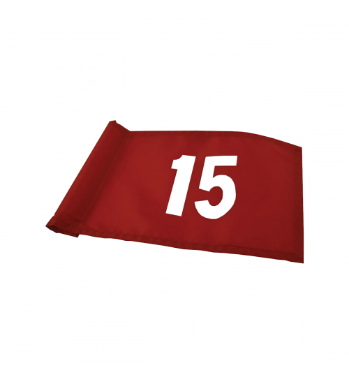 Flagga "Jr" SG - Numrerad 10-18 Röd