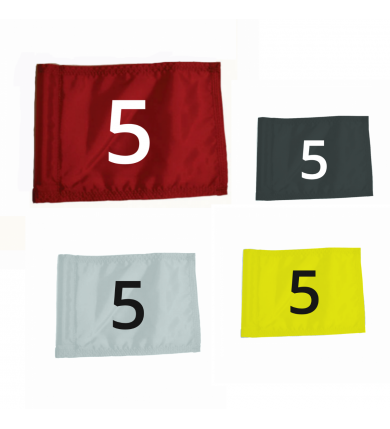 Flagga "Jr" SG - Numrerad 1-9 Röd 2