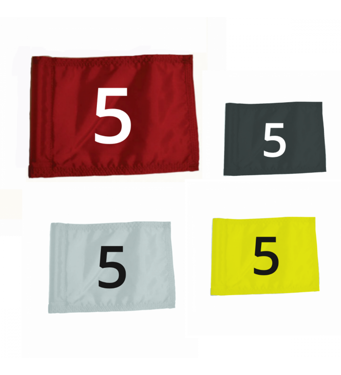 Flagga "Jr" SG - Numrerad 1-9 Gul