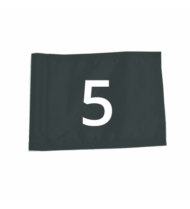 Flagga "Jr" SG - Numrerad 1-9 Svart