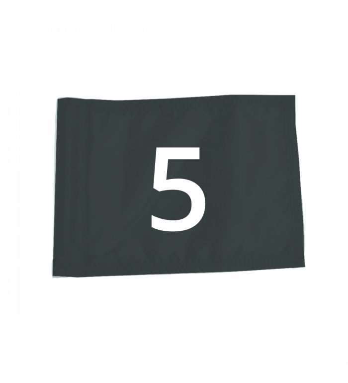 Flagga "Jr" SG - Numrerad 1-9 Svart