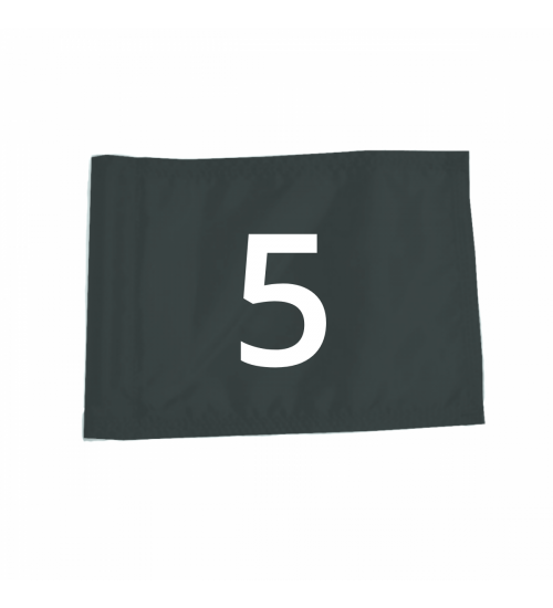 Flagga "Jr" SG - Numrerad 1-9 Svart