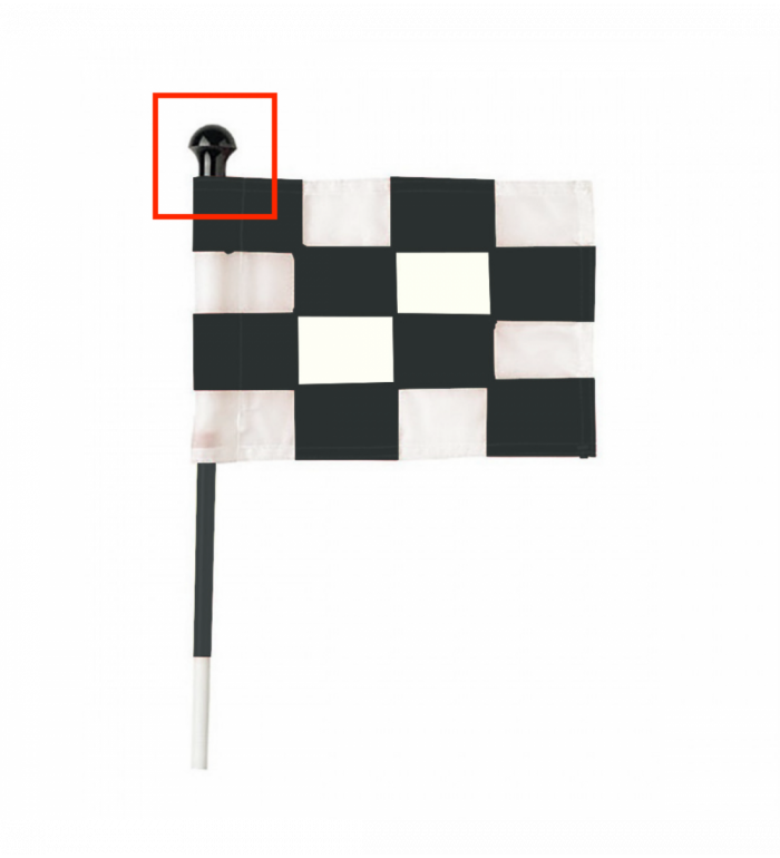 Knopp till puttinggreenflaggstång