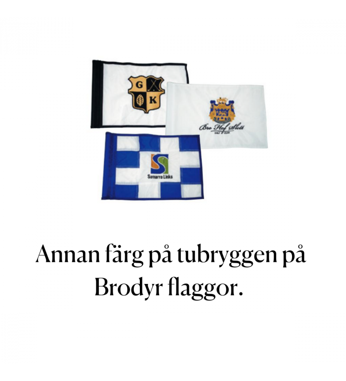 Flagga Brodyr - Annan färg på tubryggen