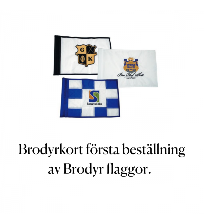 Flagga Brodyr - Brodyrkort första beställningen