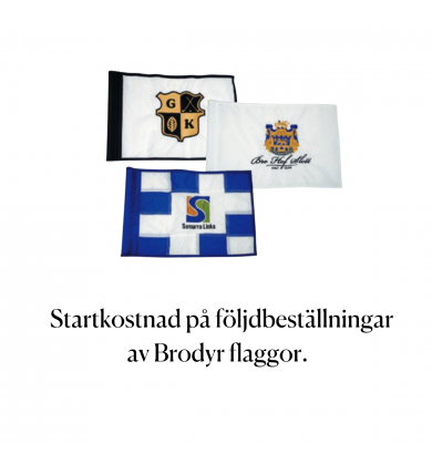 Flagga golf, Brodyr - Startkostnad följdbeställningar