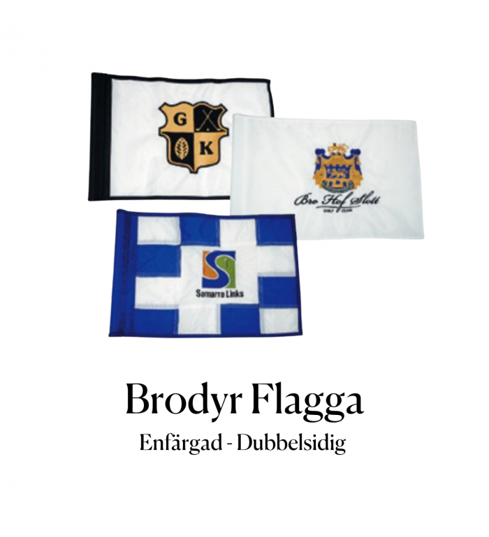 Flagga golf, Brodyr - Enfärgad dubbelsidigt