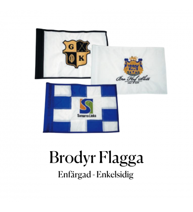 Flagga golf, Brodyr - Enfärgad enkelsidigt