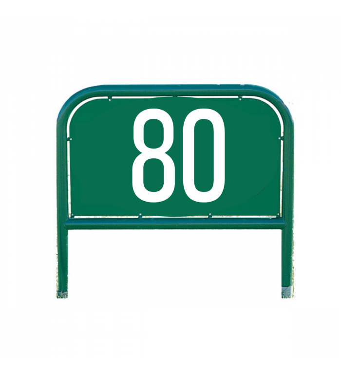 Avståndsskylt Bågformad, Tvåsiffrig  - Valfri färg