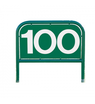 Avståndsskylt Bågformad, Tresiffrig  - Valfri färg