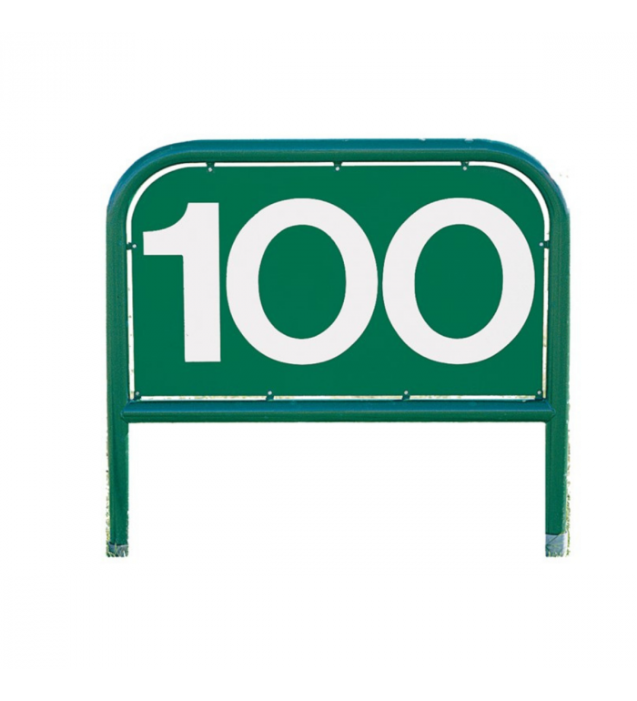 Avståndsskylt Bågformad, Tresiffrig  - Valfri färg