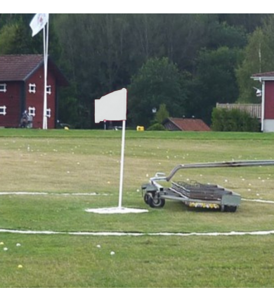 Flexflagga komplett - Svart/Vit