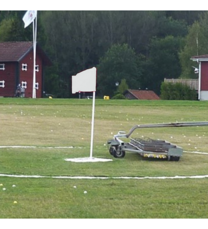 Flexflagga komplett - Svart/Vit