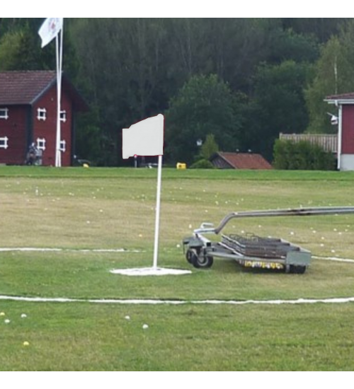 Flexflagga komplett - Svart/Vit