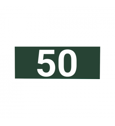 Plåt till avståndsskylt - Tvåsiffrig