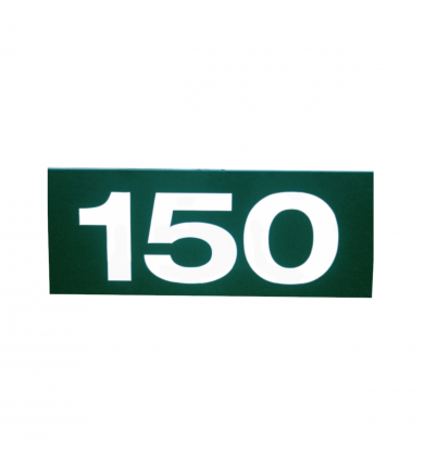 Plåt till avståndsskylt - Tresiffrig