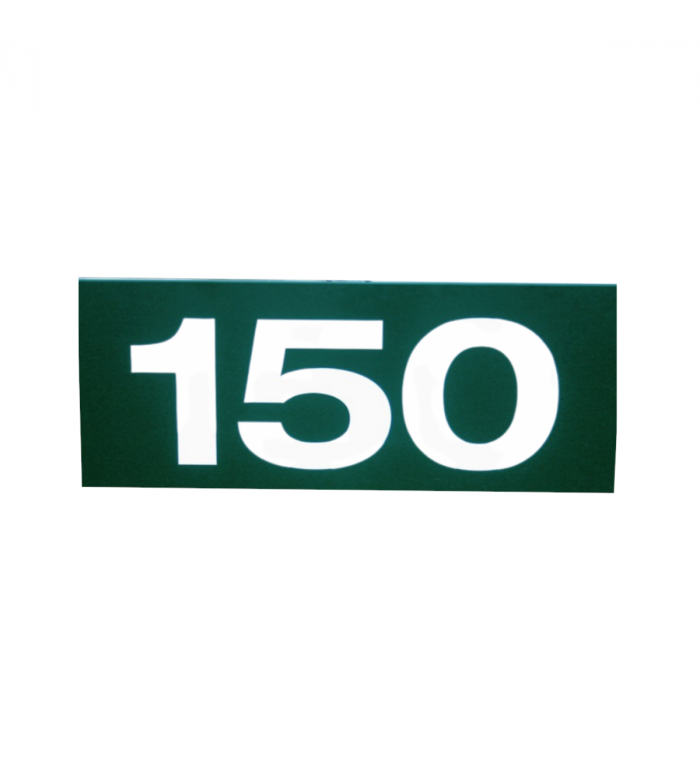 Plåt till avståndsskylt - Tresiffrig