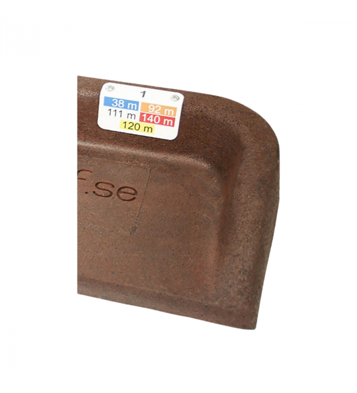 Avståndsplatta 100x40 mm, till bollmagasin, inkl tryck