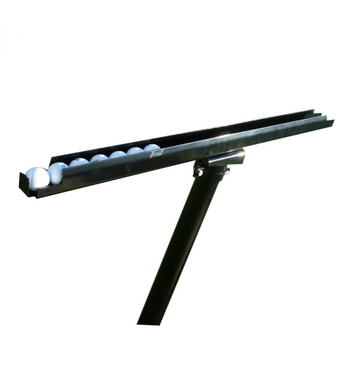 Bollränna med stolpe och plint