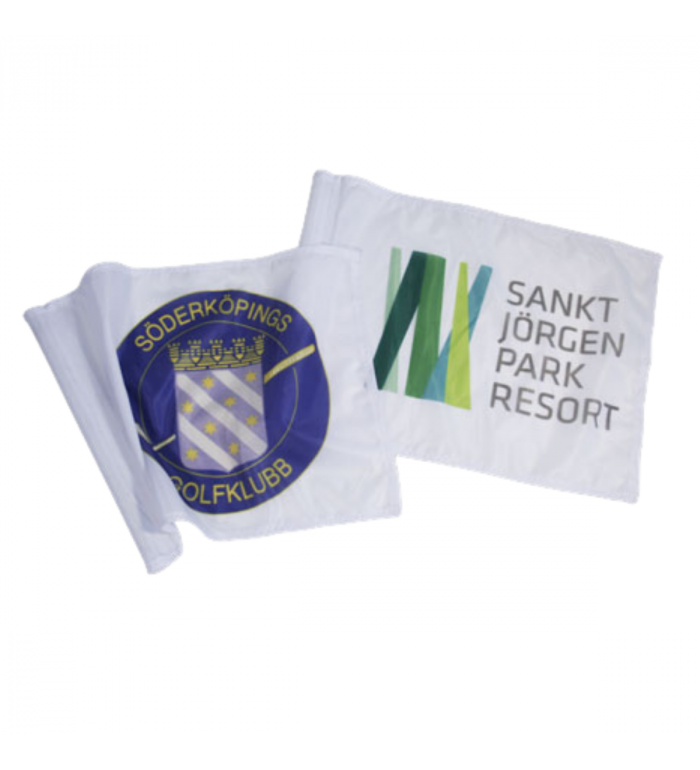 Flagga golf, Digi.tryck - Genomtryck 160 vävd polyester