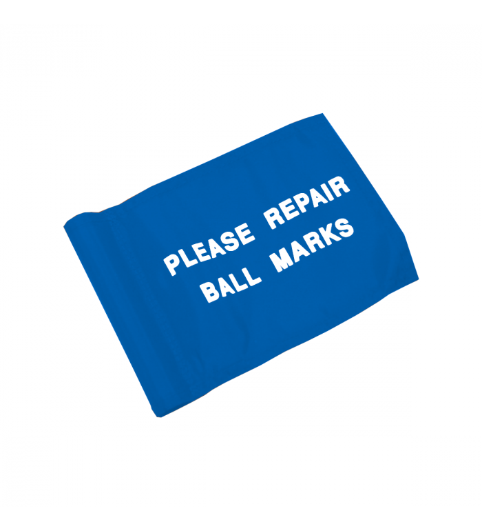 Hållägesflagga, Smal stång - Med tryck - Blå