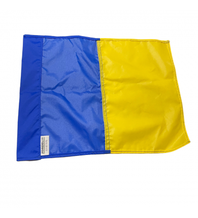 Hörnflagga - 40mm GulBlå
