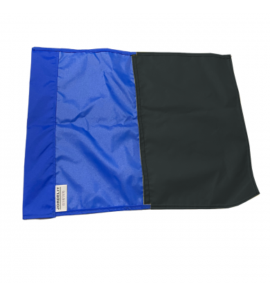 Hörnflagga - 30mm BlåSvart