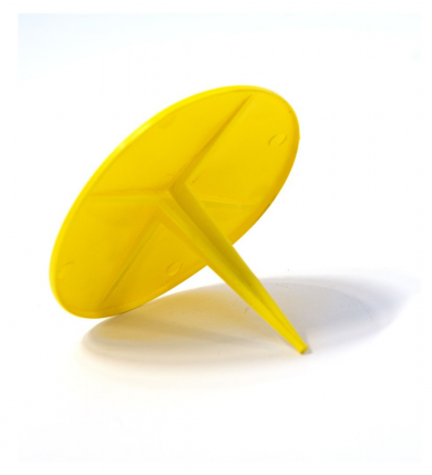 Markeringsplatta i plast - Gul