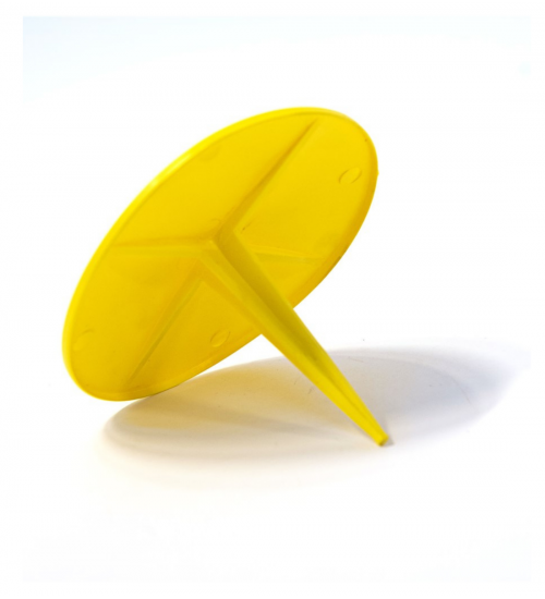 Markeringsplatta i plast - Gul