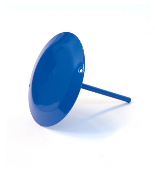 Markeringsplatta i stål, 140 mm - BLÅ