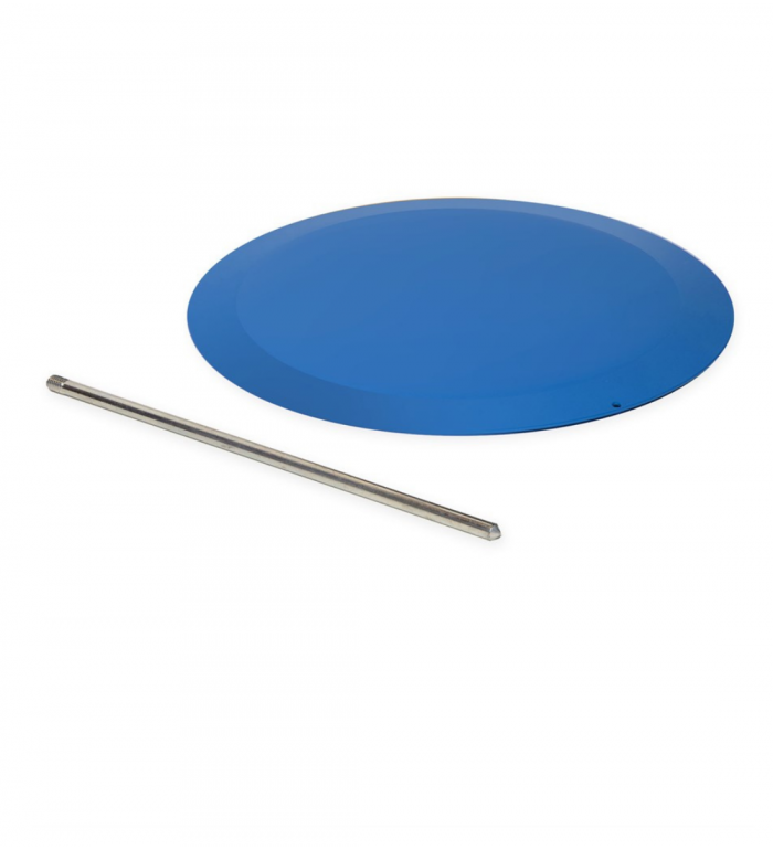 Markeringsplatta stål 300mm - Blå