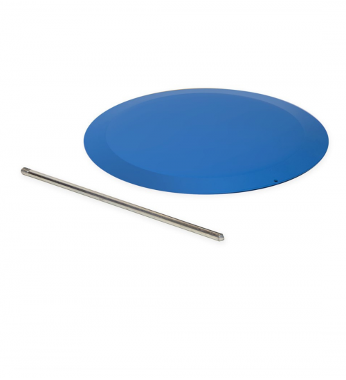 Markeringsplatta stål 300mm - Blå