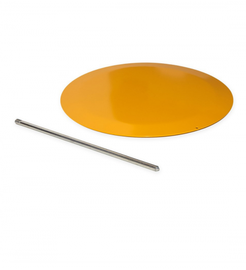 Markeringsplatta stål 300mm - Gul