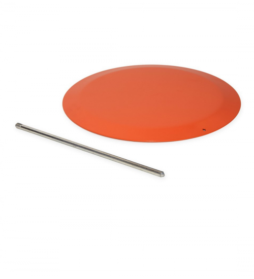 Markeringsplatta i stål, 300 mm - ORANGE