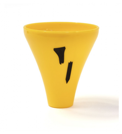 Broken Tee plast - GUL