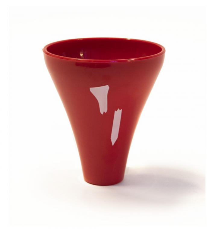 Broken Tee plast - Röd