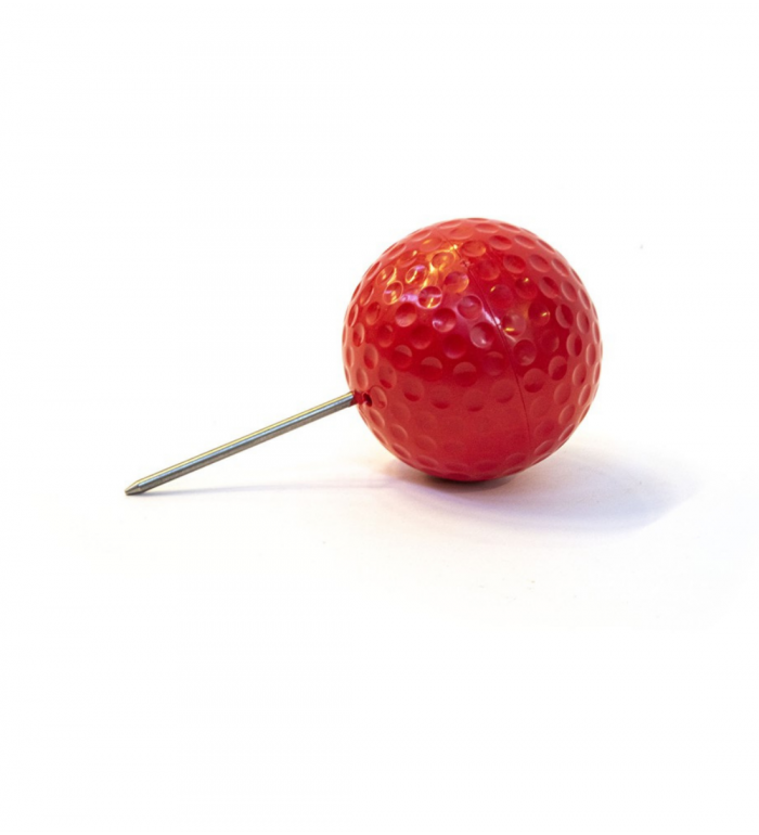 Dimple Tee Markering (rund) - RÖD