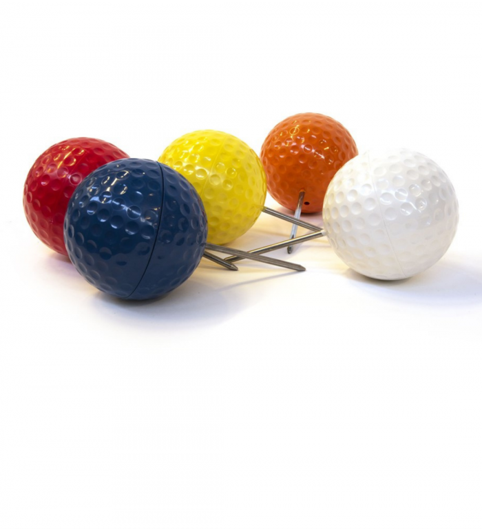 Dimple Tee Markering (rund) - GUL