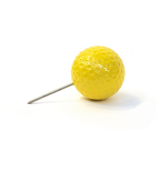 Dimple Tee Markering (rund) - GUL