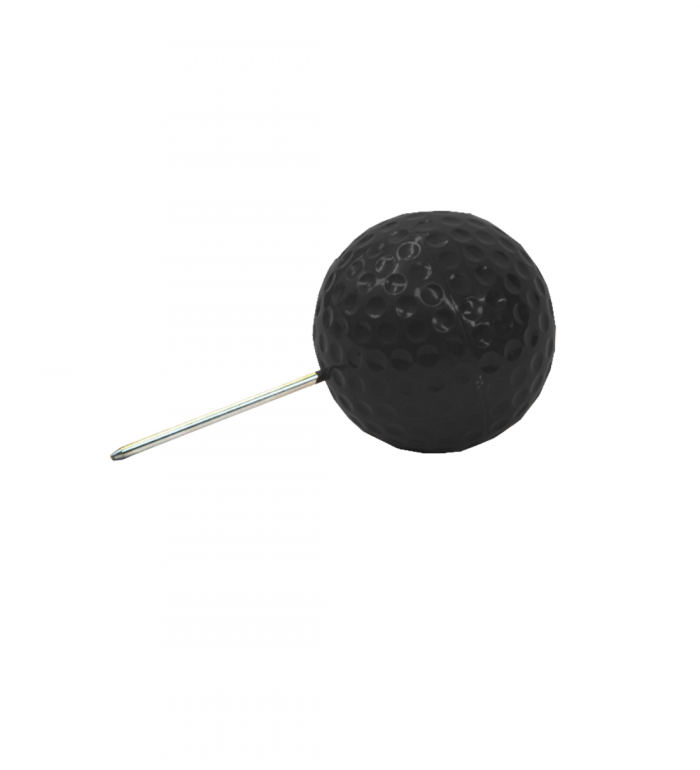 Dimple Tee Markering (rund) - SVART