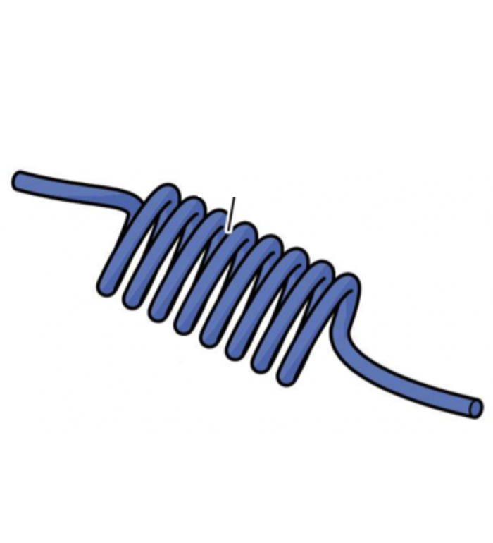 Fleet Kombi 1m blå slang (9007)