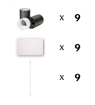 Flaggstångspaket - Par Aide...