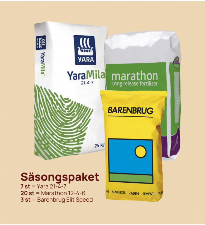 Gödsel & Gräsfrö - Säsongspaket